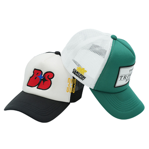 Wholesale Custom Embroidered Logo Gorras Foam Mesh With Rope 5 Panel Adjustable <strong>Men's</strong> Women's <strong>Trucker</strong> <strong>Caps</strong> Hats Baseball <strong>Caps</strong> - Product Image 3
