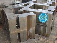 Grand support de fixation coulissant pour bloc de moule en acier ZG45, services d'usinage CNC