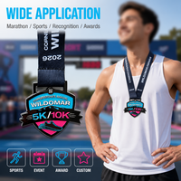 Médailles de marathon personnalisées en métal 5K 10K, médailles de récompense professionnelles pour événements sportifs, fabrication en émail souple, prix d'usine, service OEM