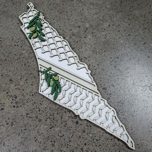 PAFU Palestina Mapa Jerusalén Recuerdo Bandera Palestina Arte de pared - Product Image 6