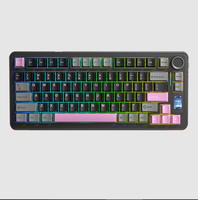 Clavier mécanique à écran intelligent triple mode de jeu Aula S75Pro