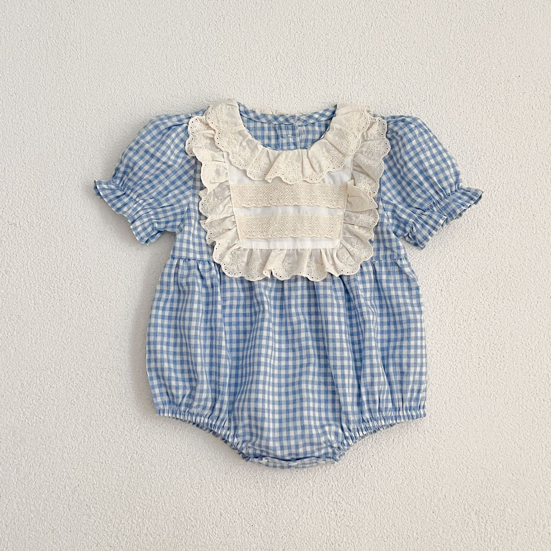 B017-blue romper