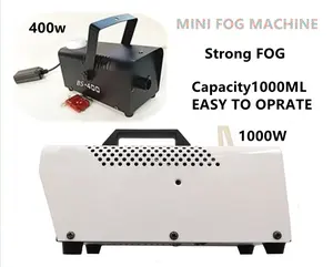 Popüler 3 adet LED işıkları Mini duman için 400w sis makinesi gösterisi DJ konser düğün düşük yalan dizel sisleme termal sis makinası