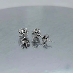 High On Demand Moissanite Diamond Earrings for Women with Sparkling Stones for Bridal and Party Wear Available At Export Price - Product Image 5