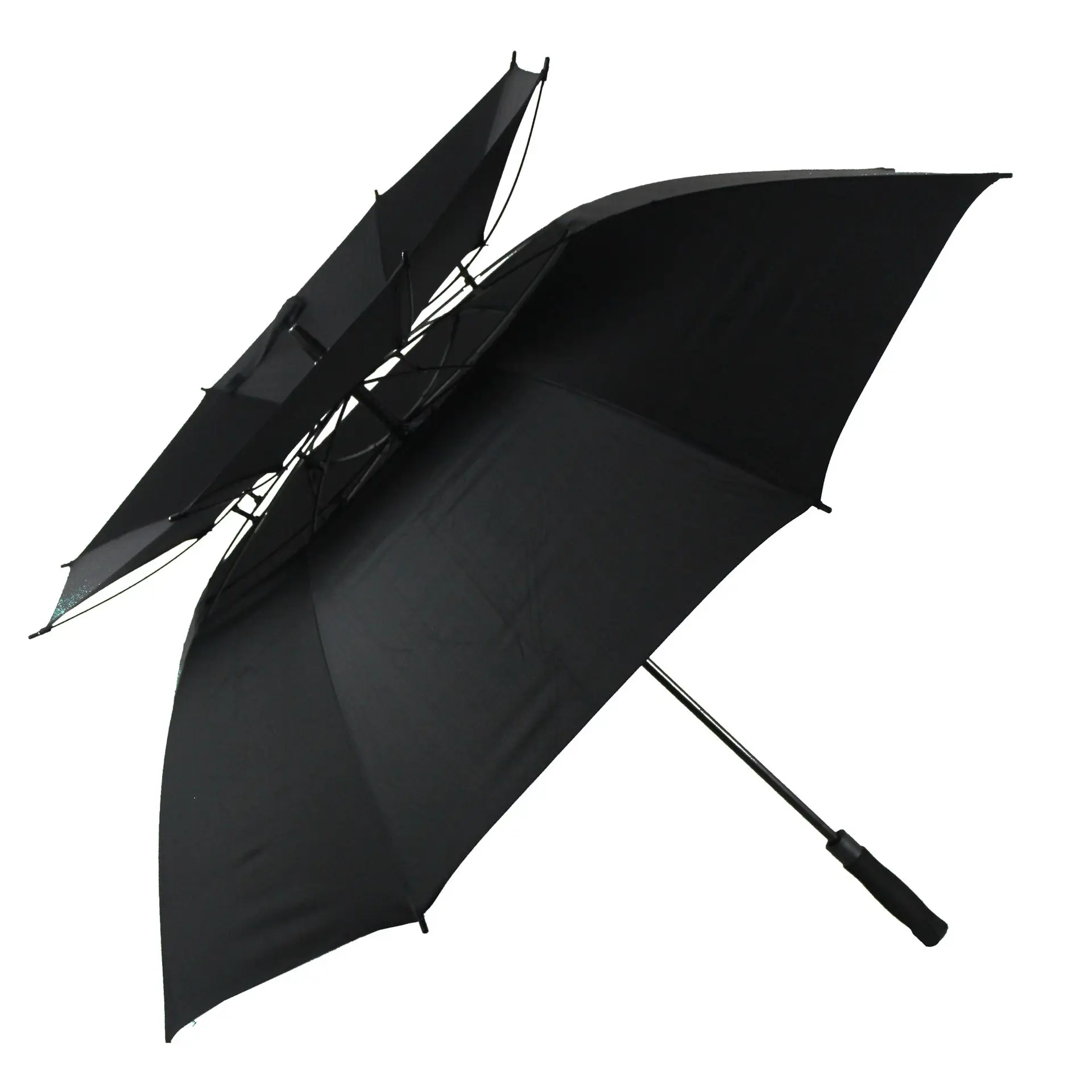 Производитель хорошего качества, большой размер, ветрозащитный двухслойный зонт для гольфа для улицы