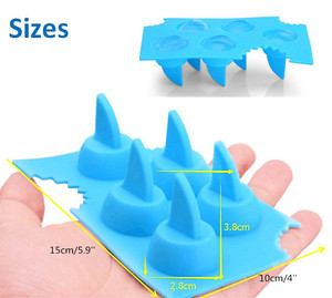 Nhà Máy Bán Trực Tiếp Khuôn Làm Đá Vây Cá Mập Bằng Silicon Khay Làm Đá Viên - Product Image 3