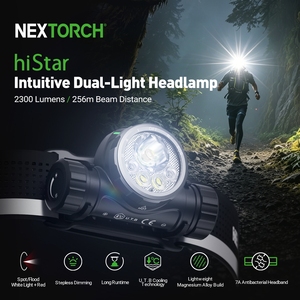 Linterna Táctica NEXTORCH <span class=keywords><strong>HiStar</strong></span> 2300LM LED IP67, Impermeable, Ligera, de Aleación de Magnesio, para Seguridad y Patrullaje - Product Image 2