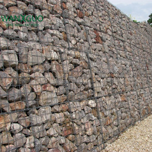 Mur de gabion galvanisé plongé à chaud rempli de <span class=keywords><strong>pierre</strong></span> de soutènement d'installation facile de fabricant - Product Image 5