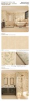 Ubin Dinding Porselen Kontemporer Prancis 400*800 Motif Burung Walet dan Bunga, Warna Solid Rustic Modern untuk Dapur, Ruang Tamu, Gudang