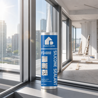 Scellant silicone neutre professionnel FEIDU'S HOME FD-6000 300ml, adhésif haute résistance, forte adhérence, pour construction et étanchéité, bleu