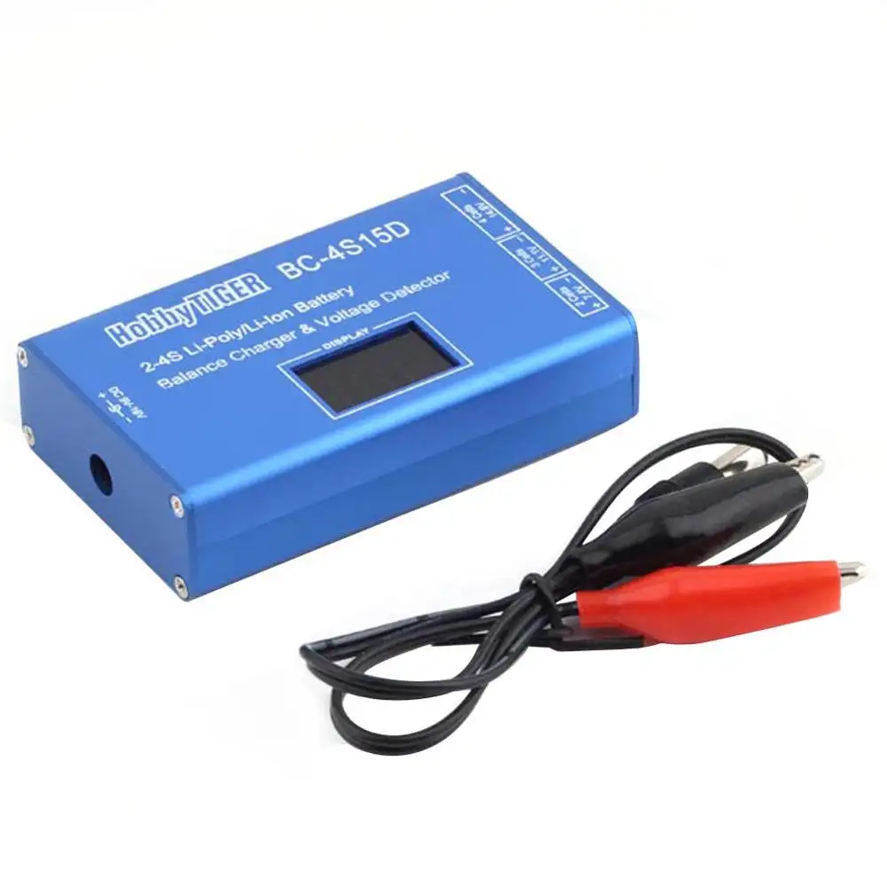 BC-4S15D แบตเตอรี่ลิเธียมชาร์จอะแดปเตอร์แบตเตอรี่ Lipo BALANCE Charger เครื่องตรวจจับแรงดันไฟฟ้า LCD ดิจิตอลสำหรับ RC แบตเตอรี่