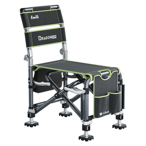 Fishing Chair Aluminum Alloy Foldable Height Adjustable <b>Reclining</b> Portable For Wild Fishing With Sliding Rail - Product Image 5