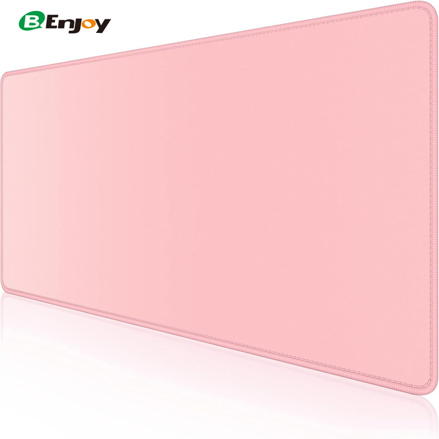 Custom Size Rectangular Office Pink Desk Mat Non-Slip Large Mouse Pad Waterproof Sublimation Gaming Mousepad