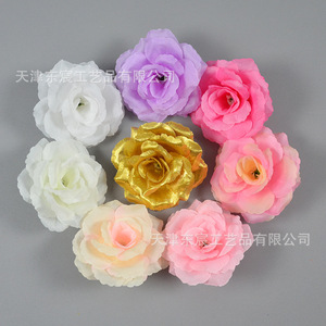 Roses artificielles en soie Dongchen Arts Crafts 8 cm, décorations de mariage, boules de fleurs pour plafond, colonnes de fleurs, arches d'allée - Product Image 1