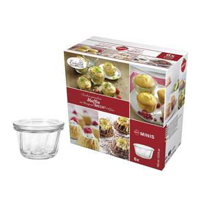 Weck Minis Glass Muffin Cups 165Ml Baking Set For Desserts And Snacks - Product Image 1