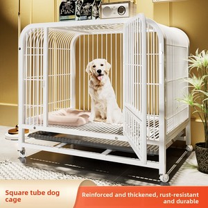 Jaula para Perros de Hierro ODM y OEM con Ruedas para Perros Pequeños/Medianos/Grandes, Uso en Interiores, Todas las Estaciones - Product Image 1
