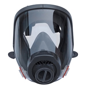 Masker <span class=keywords><strong>Gas</strong></span> lensa besar, <span class=keywords><strong>Respirator</strong></span> wajah penuh silikon 6800 DIN koneksi benang 40mm - Product Image 6
