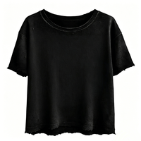 T-shirt personnalisé Kornit DTG pour homme, noir, coupe courte, effet vieilli, motif portrait vintage, style streetwear oversize, personnalisable OEM