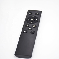 Control Remoto Inalámbrico Inteligente para TV Box Android, con 12 Botones de Silicona, Color Negro, con Código de Aprendizaje, Código Variable y Código Fijo, Suministro de Fábrica