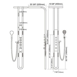 2024 New <strong>Product</strong> <strong>Ideas</strong> Luxury Rainfall Shower System ABS Wall Panel with Ceramic Valve Core Waterfall Rain Shower Head <strong>Bathroom</strong>