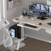 Bureau debout électrique à double moteur réglable en hauteur, mobilier de bureau moderne, bureau informatique assis-debout pour la vente en gros