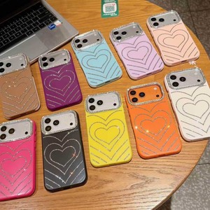 Funda de Teléfono a Prueba de Golpes para Mujer, Diseño de Corazón con Degradado Naranja, Tendencia 2026, <span class=keywords><strong>Nueva</strong></span> y Popular, Personalizada de Fábrica, para iPhone 18 17 16 Pro Max - Product Image 2