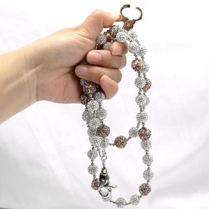 Heavy Duty 10mm Strass Perles avec Coloré Disco Ball <span class=keywords><strong>Chapelet</strong></span> Pantalon Chaîne Hip-Hop Cool Rap Ceinture Décoration Fascinante - Product Image 5