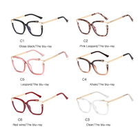 Gafas clásicas de bloqueo de luz azul para damas River Optical Blue Cut Anti-Ray Diamond Face Shape Match Gafas de computadora