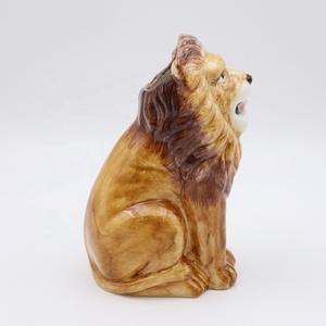 Soporte de personalización al por mayor artesanía de alta calidad animal <span class=keywords><strong>rey</strong></span> cóctel vino cerveza vaso de cerámica macho León Tiki <span class=keywords><strong>taza</strong></span> - Product Image 5