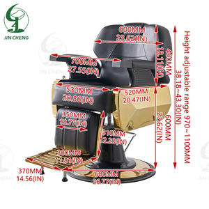 Silla de Barbero de Cuero para Salón de Belleza, Estilo Clásico y Vintage, de Lujo, Venta al Por Mayor JINCHENG - Product Image 6