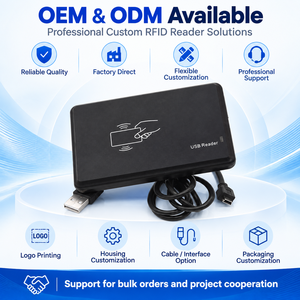 Lecteur de cartes RFID USB 13,56 MHz OEM ODM, lecteur de cartes IC de bureau pour les projets de contrôle d'accès et d'identification - Product Image 6