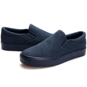 OEM Unisex Penny Loafer Canvas Vulcanized Shoes Walking Sports Sneakers Casual Slip On Flats Shoes