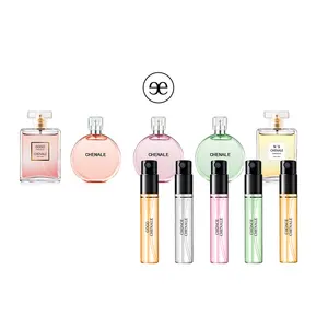 Parfum Mini kecil wanita wangi Prancis hadiah sampel parfum tabung tes hadiah parfum sampel Mini