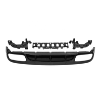Diffuseur de pare-chocs arrière noir style C63 Coupe Edition, kit carrosserie durable pour Mercedes Benz C205 AMG Coupé 2015-2021
