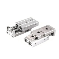 Cylindre de table coulissante pneumatique de précision HLQS/8/12/16/20 à double action avec guide linéaire pour machines industrielles