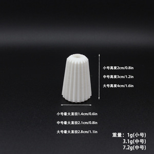 Hiện Đại Mini Trắng nghệ thuật bình cho ngôi nhà búp bê 3D mô hình thiết kế hoa bình Cảnh thu nhỏ đặt ra mô hình quy mô kiến trúc - Product Image 1