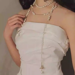 Collar de Perlas Simples y Elegantes, Cadena para Clavícula de Mujer, Estilo Ligero y Lujoso - Product Image 4