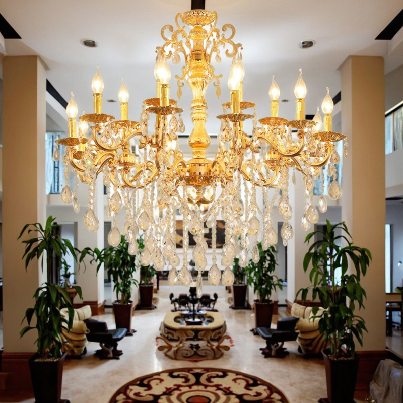 Modern Minimalist Crystal Iron Pendant Light