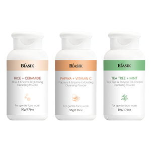 Hot bán 50 gam Vegan gạo & Enzyme sáng làm sạch bột đu đủ Ceramide nhẹ nhàng rửa mặt cho da rạng rỡ Sữa rửa mặt - Product Image 1