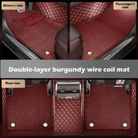 Alfombrillas de Lujo para Auto, Impermeables, de Cuero 7D, Protección Completa, Antideslizantes