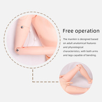 Maniquí de Enseñanza de Cuidado de Traumas de PVC Avanzado DARHMMY - Modelo Completo para Entrenamiento Médico y de Enfermería