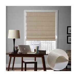 New design window roman blinds blackout 100%polyester flame retardant fabric
