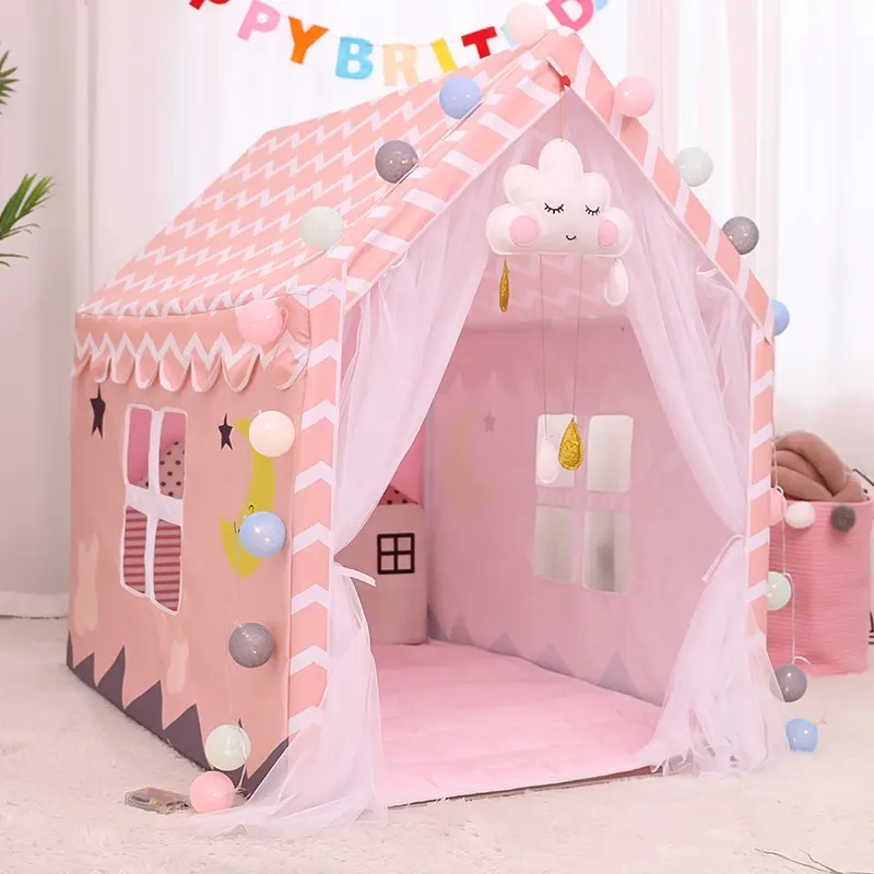 Kinder zelt Indoor-Spielhaus Kinder babys pielzeughaus Etagen bett Spielzeug zelt Nettes kleines Haus der Prinzessin