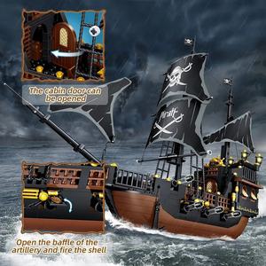 Creative Legend 621 pièces Blocs de construction Perle noire Kits de jouets de construction avec modèle de bateau Compatible avec les marques célèbres - Product Image 5