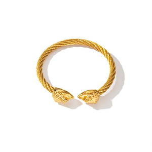 กำไลข้อมือแฟชั่น สแตนเลสสตีล 316L ชุบทอง PVD ทนทาน เป็นมิตรต่อสิ่งแวดล้อม - Product Image 2