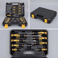 Kits de 43 pièces d'outils portables robustes avec tournevis, ensemble d'outils domestiques, outils à main en plastique OEM