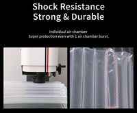 Sac à colonnes d'air PA/PE, emballage gonflable de protection pour biberons et bocaux en verre