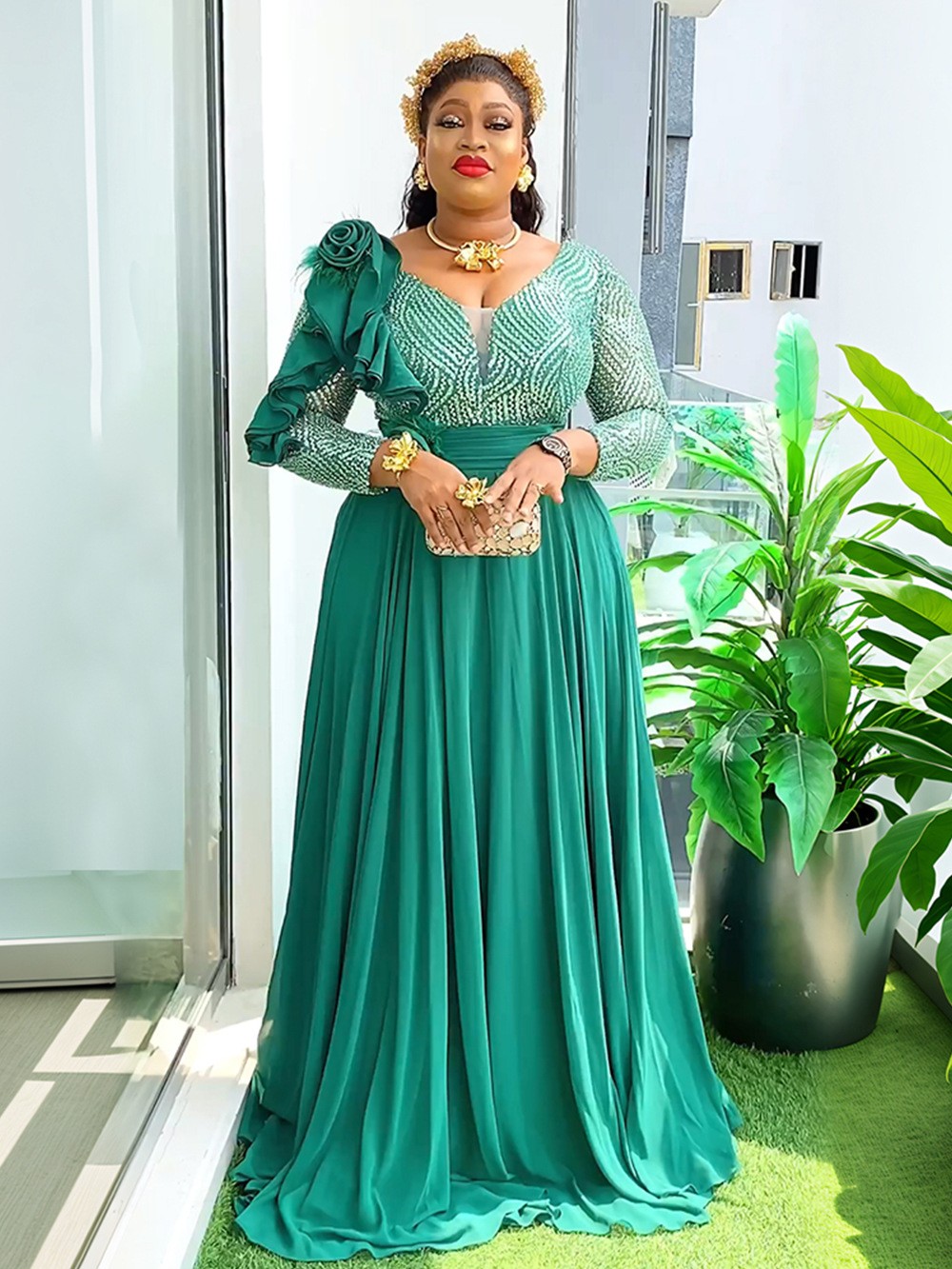 sachin and babi light blue dress Chiffon Bridesmaids Dresses for 2020 main image 1
