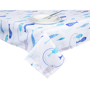 Tovaglia Excelsa in Cotone North Sea 140x180 Cm Multicolore con Motivo a Pesci - Product Image 4