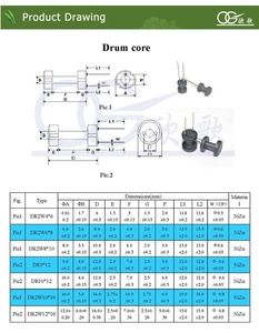 Hot bán nhỏ dr6 * 8 dr8 * 10 2pin 3pin cuộn cảm trống lõi - Product Image 2